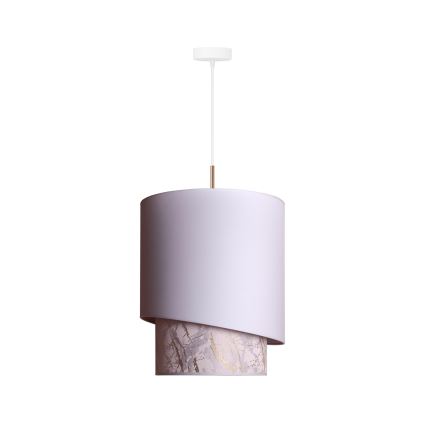 Duolla - Lampadario a sospensione con filo PARIGI 1xE27/15W/230V diametro 40 cm bianco/beige