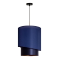 Duolla - Lampadario a sospensione con filo PARIGI 1xE27/15W/230V diametro 40 cm blu/oro