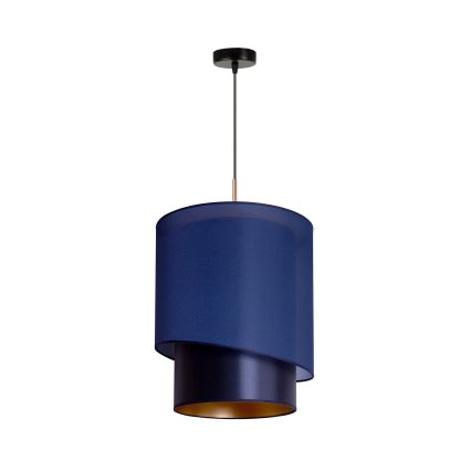 Duolla - Lampadario a sospensione con filo PARIGI 1xE27/15W/230V diametro 40 cm blu/oro