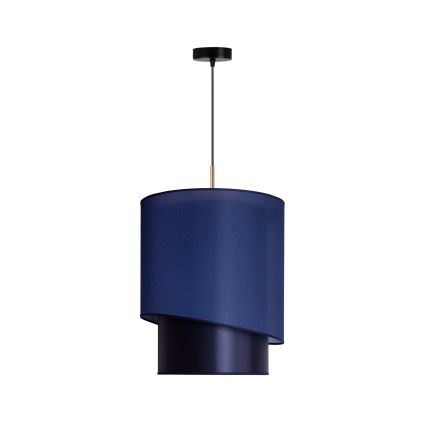 Duolla - Lampadario a sospensione con filo PARIGI 1xE27/15W/230V diametro 40 cm blu/oro