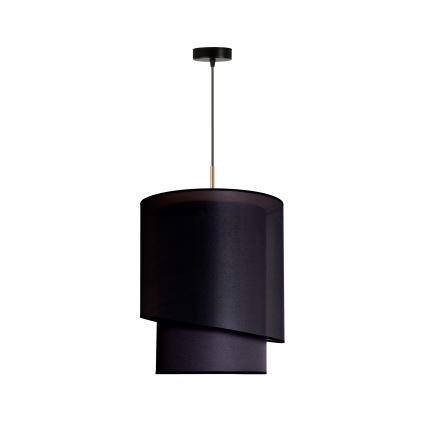 Duolla - Lampadario a sospensione con filo PARIGI 1xE27/15W/230V diametro 40 cm nero/oro