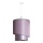 Duolla - Lampadario a sospensione con filo PARIGI 1xE27/15W/230V diametro 40 cm rosa/argento/rame