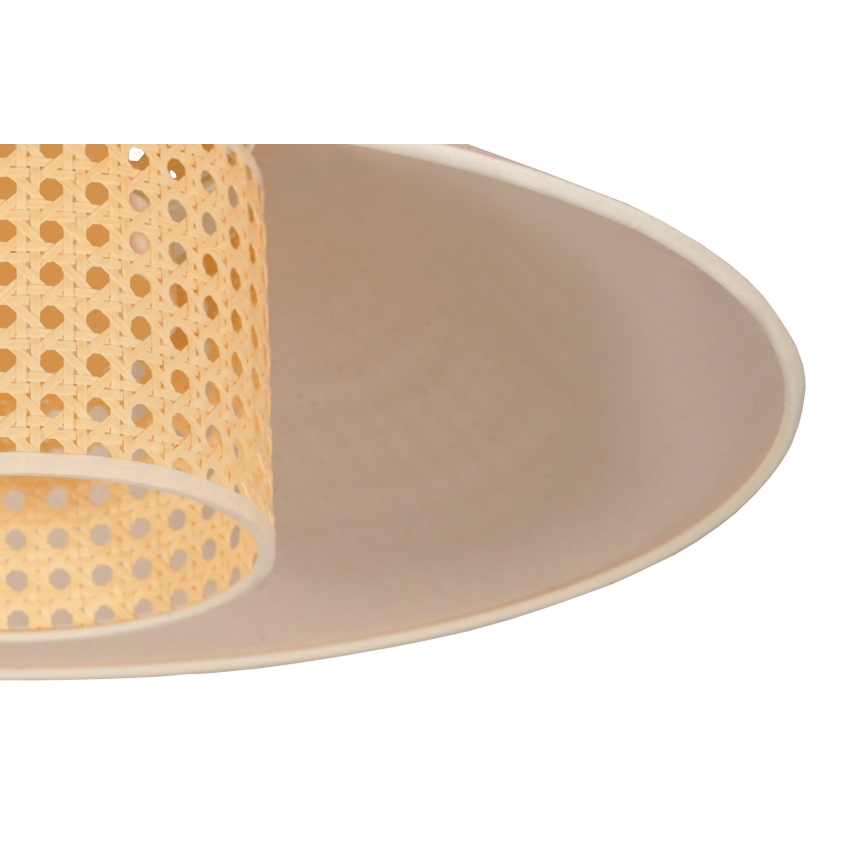 Duolla - Lampadario a sospensione con filo RIO RATTAN 1xE27/15W/230V diametro 45 cm beige/rattan