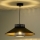 Duolla - Lampadario a sospensione con filo RIO RATTAN 1xE27/15W/230V diametro 45 cm nero/oro