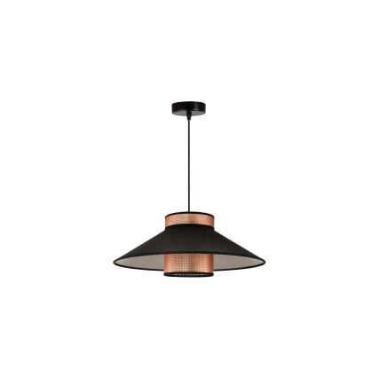 Duolla - Lampadario a sospensione con filo RIO SHINY 1xE27/15W/230V diametro 45 cm nero/rame