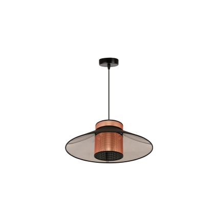 Duolla - Lampadario a sospensione con filo RIO SHINY 1xE27/15W/230V diametro 45 cm nero/rame