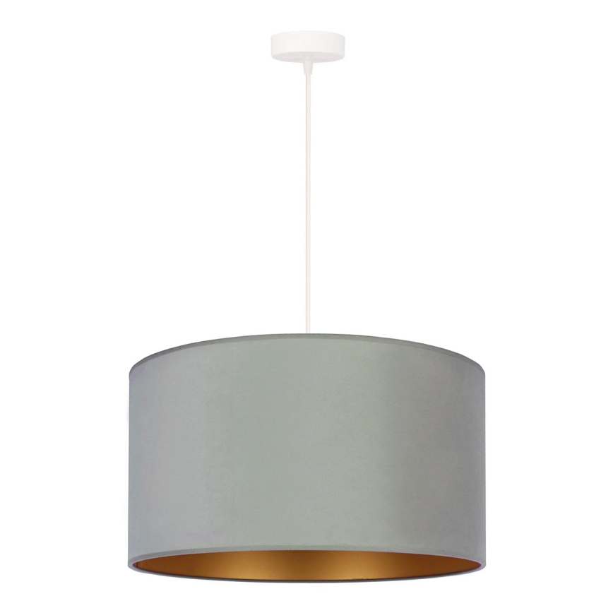 Duolla - Lampadario a sospensione con filo ROLLER 1xE27/15W/230V chiaro diametro 40 cm verde/oro