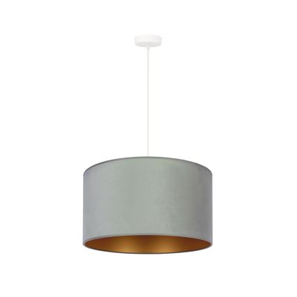 Duolla - Lampadario a sospensione con filo ROLLER 1xE27/15W/230V chiaro diametro 40 cm verde/oro