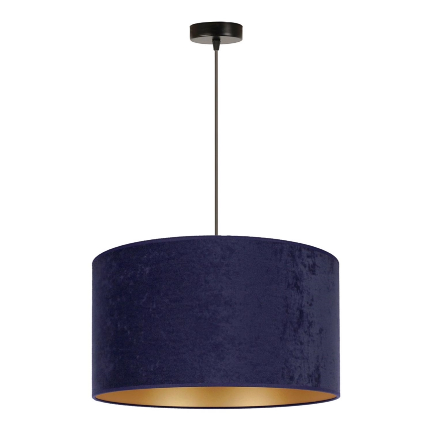 Duolla - Lampadario a sospensione con filo ROLLER 1xE27/15W/230V diametro 40 cm blu/oro