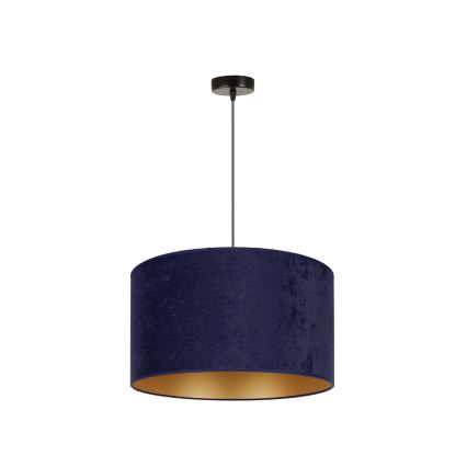 Duolla - Lampadario a sospensione con filo ROLLER 1xE27/15W/230V diametro 40 cm blu/oro