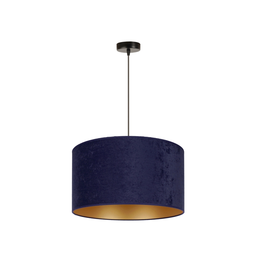 Duolla - Lampadario a sospensione con filo ROLLER 1xE27/15W/230V diametro 40 cm blu/oro