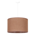 Duolla - Lampadario a sospensione con filo ROLLER 1xE27/15W/230V diametro 40 cm marrone