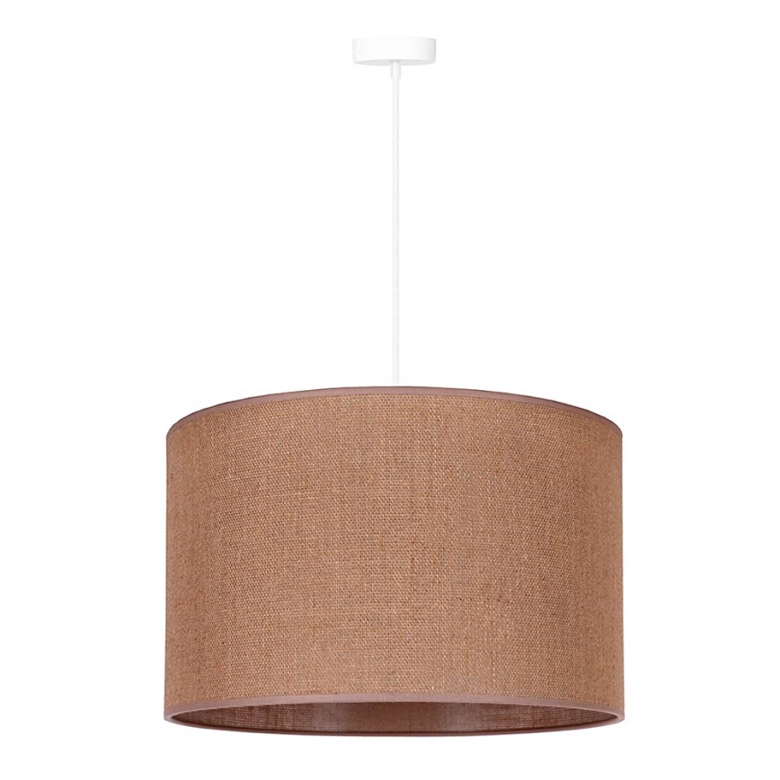 Duolla - Lampadario a sospensione con filo ROLLER 1xE27/15W/230V diametro 40 cm marrone