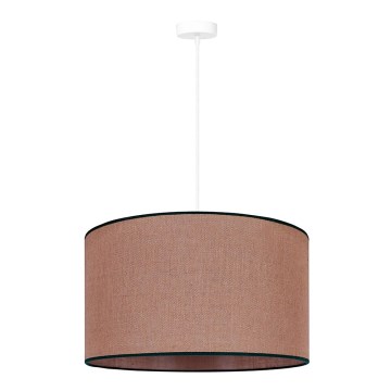 Duolla - Lampadario a sospensione con filo ROLLER 1xE27/15W/230V diametro 40 cm marrone/nero
