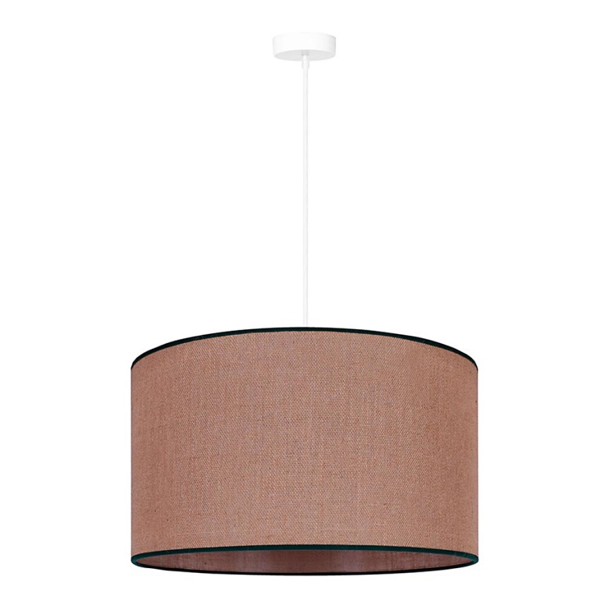 Duolla - Lampadario a sospensione con filo ROLLER 1xE27/15W/230V diametro 40 cm marrone/nero