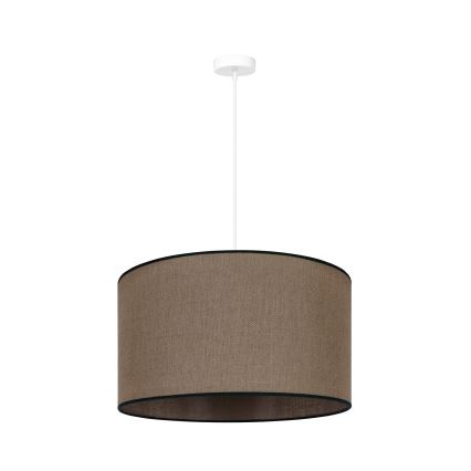 Duolla - Lampadario a sospensione con filo ROLLER 1xE27/15W/230V diametro 40 cm marrone/nero