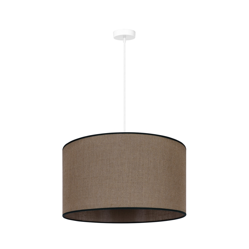 Duolla - Lampadario a sospensione con filo ROLLER 1xE27/15W/230V diametro 40 cm marrone/nero