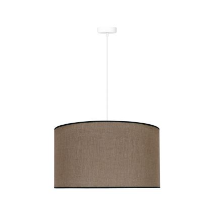 Duolla - Lampadario a sospensione con filo ROLLER 1xE27/15W/230V diametro 40 cm marrone/nero