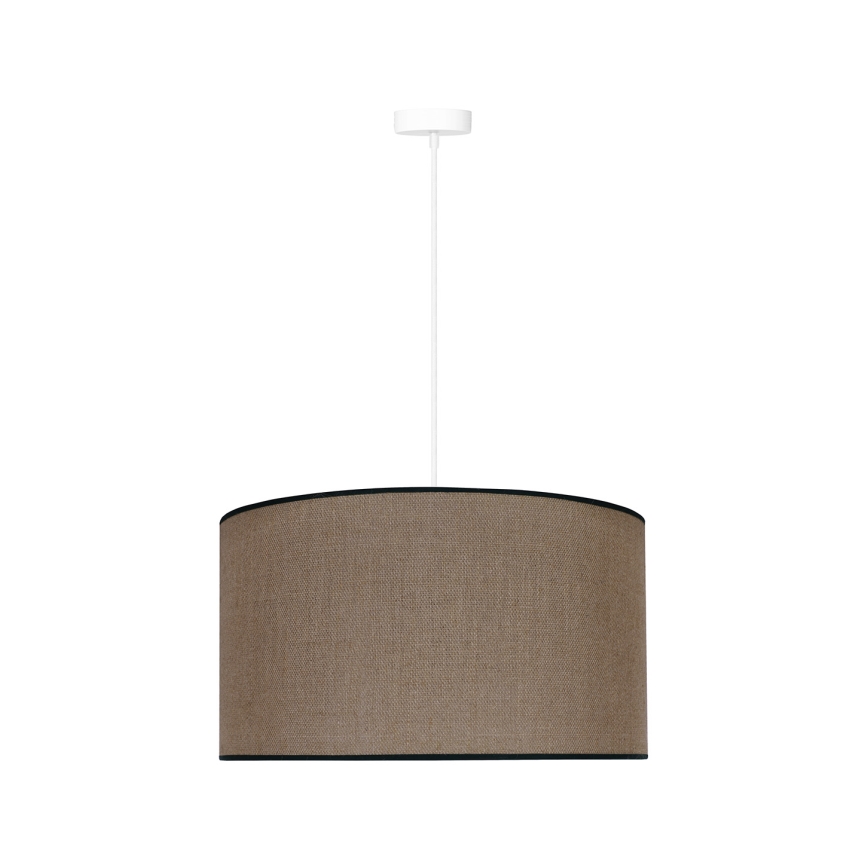 Duolla - Lampadario a sospensione con filo ROLLER 1xE27/15W/230V diametro 40 cm marrone/nero