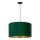 Duolla - Lampadario a sospensione con filo ROLLER 1xE27/15W/230V diametro 40 cm verde scuro/oro