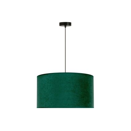Duolla - Lampadario a sospensione con filo ROLLER 1xE27/15W/230V diametro 40 cm verde scuro/oro