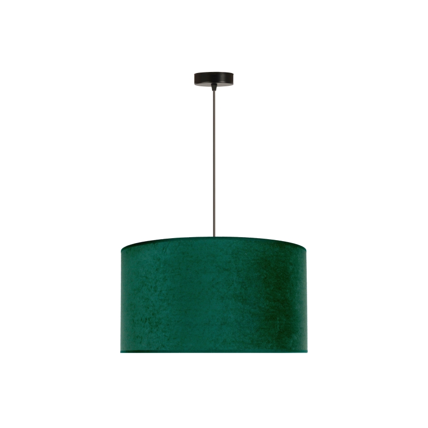 Duolla - Lampadario a sospensione con filo ROLLER 1xE27/15W/230V diametro 40 cm verde scuro/oro