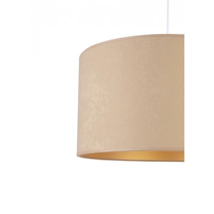 Duolla - Lampadario a sospensione con filo ROLLER 1xE27/40W/230V diametro 40 cm beige