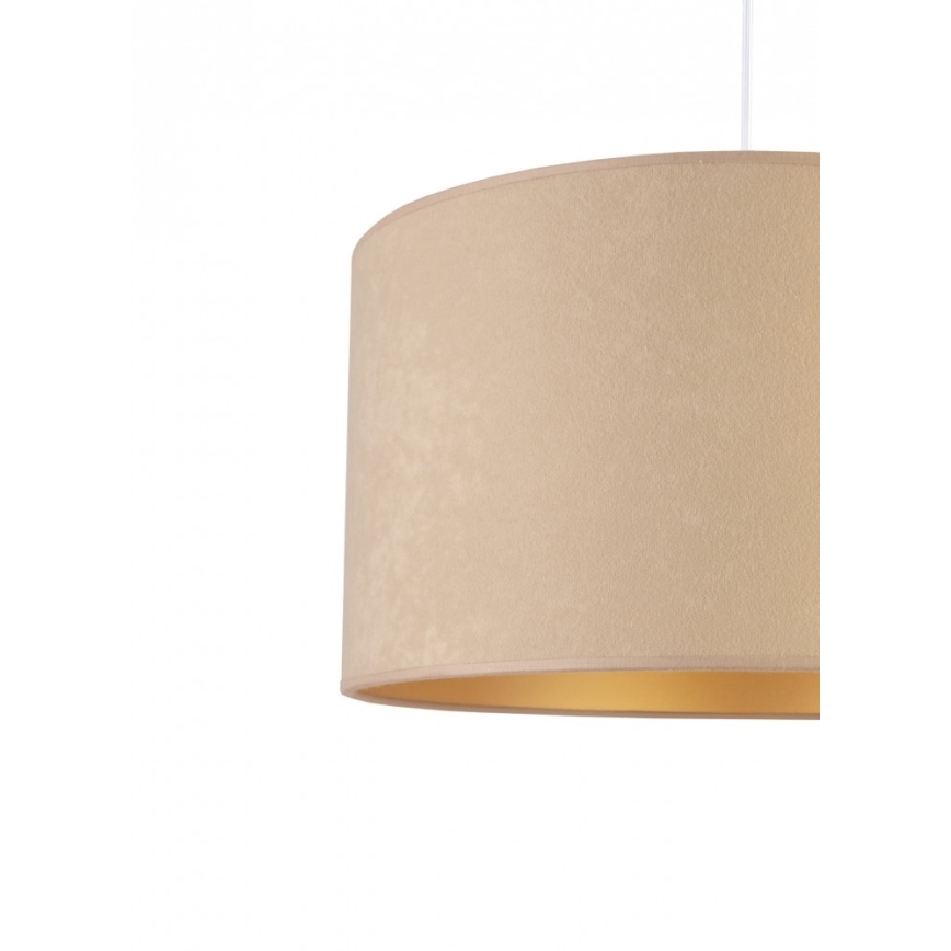 Duolla - Lampadario a sospensione con filo ROLLER 1xE27/40W/230V diametro 40 cm beige