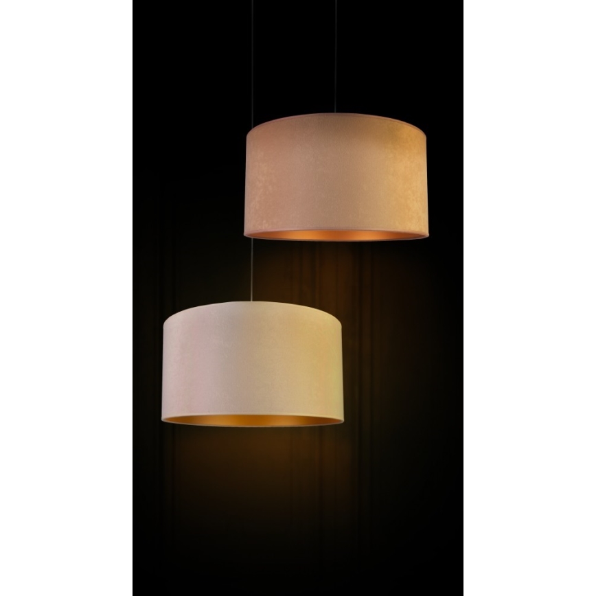 Duolla - Lampadario a sospensione con filo ROLLER 1xE27/40W/230V diametro 40 cm beige