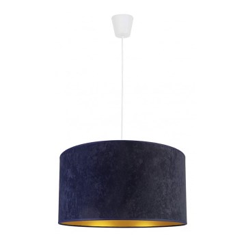 Duolla - Lampadario a sospensione con filo ROLLER 1xE27/40W/230V diametro 40 cm blu
