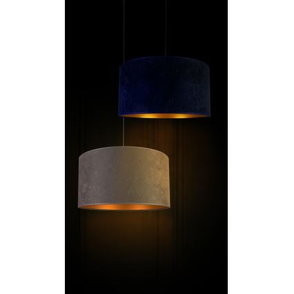 Duolla - Lampadario a sospensione con filo ROLLER 1xE27/40W/230V diametro 40 cm blu