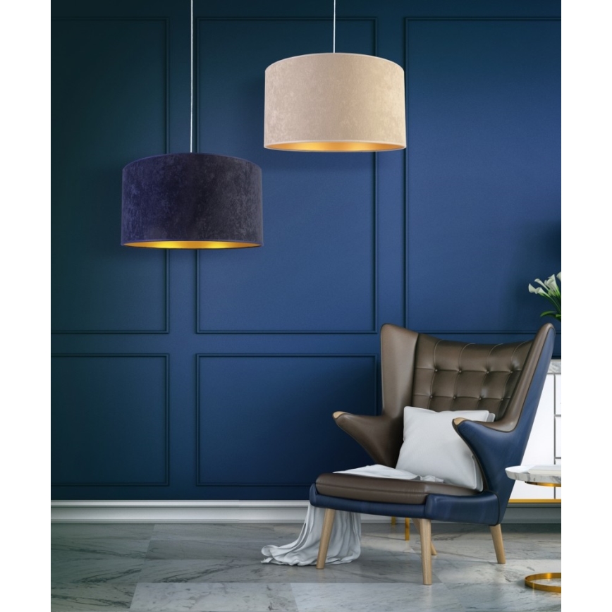 Duolla - Lampadario a sospensione con filo ROLLER 1xE27/40W/230V diametro 40 cm color crema
