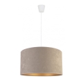 Duolla - Lampadario a sospensione con filo ROLLER 1xE27/40W/230V diametro 40 cm grigio