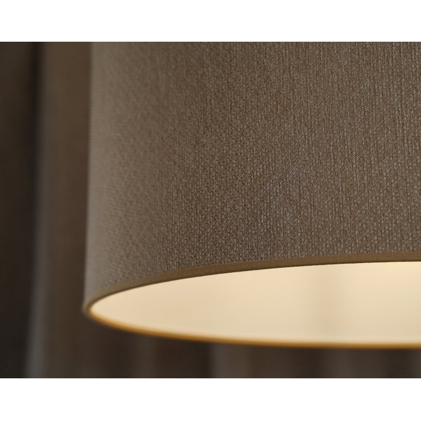 Duolla - Lampadario a sospensione con filo ROLLER ECO RECYCLING 1xE27/15W/230V diametro 45 cm color crema