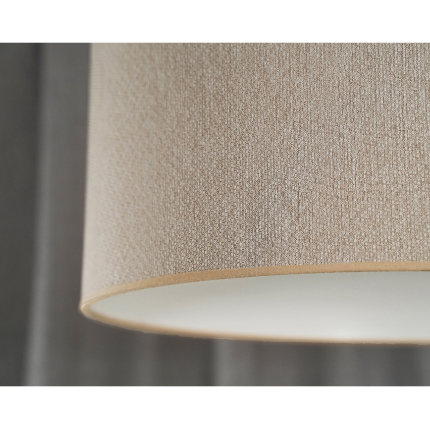 Duolla - Lampadario a sospensione con filo ROLLER ECO RECYCLING 1xE27/15W/230V diametro 45 cm color crema