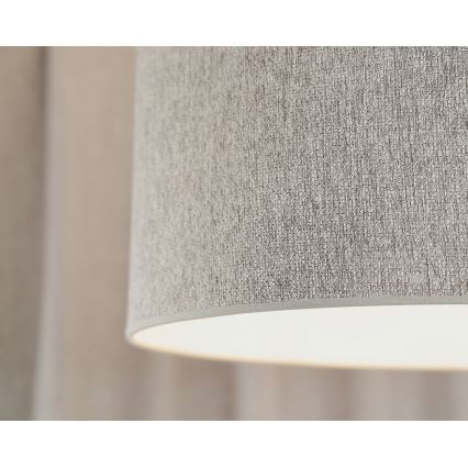 Duolla - Lampadario a sospensione con filo ROLLER ECO RECYCLING 1xE27/15W/230V diametro 45 cm grigio