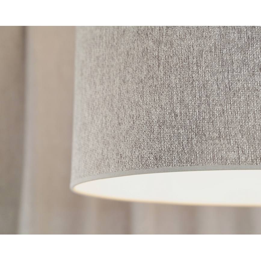 Duolla - Lampadario a sospensione con filo ROLLER ECO RECYCLING 1xE27/15W/230V diametro 45 cm grigio