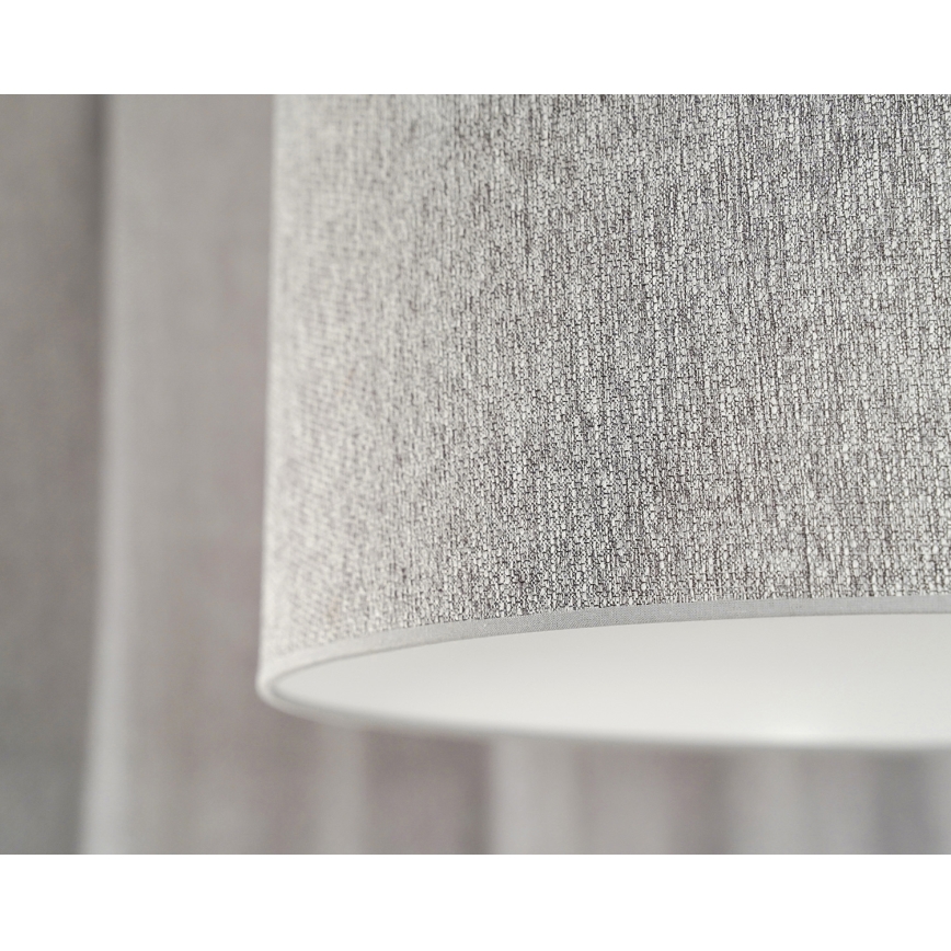 Duolla - Lampadario a sospensione con filo ROLLER ECO RECYCLING 1xE27/15W/230V diametro 45 cm grigio