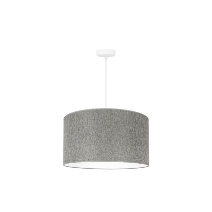Duolla - Lampadario a sospensione con filo ROLLER ECO RECYCLING 1xE27/15W/230V diametro 45 cm grigio