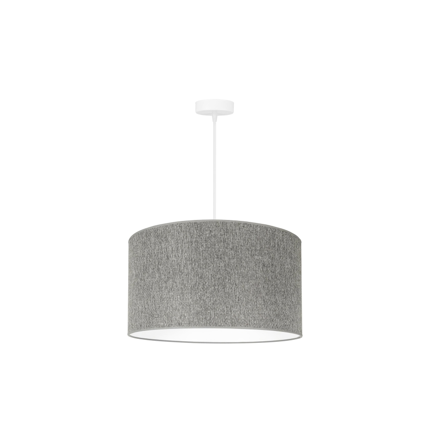 Duolla - Lampadario a sospensione con filo ROLLER ECO RECYCLING 1xE27/15W/230V diametro 45 cm grigio