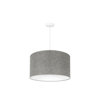 Duolla - Lampadario a sospensione con filo ROLLER ECO RECYCLING 1xE27/15W/230V diametro 45 cm grigio