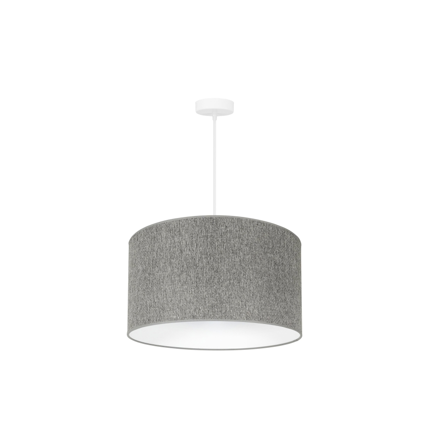 Duolla - Lampadario a sospensione con filo ROLLER ECO RECYCLING 1xE27/15W/230V diametro 45 cm grigio