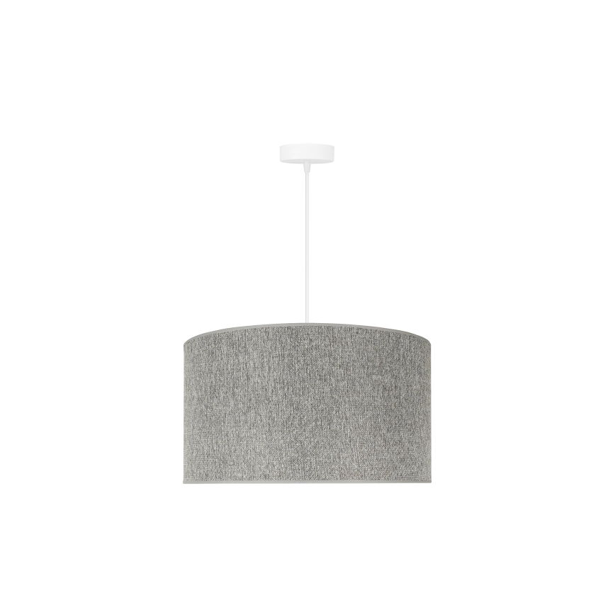 Duolla - Lampadario a sospensione con filo ROLLER ECO RECYCLING 1xE27/15W/230V diametro 45 cm grigio