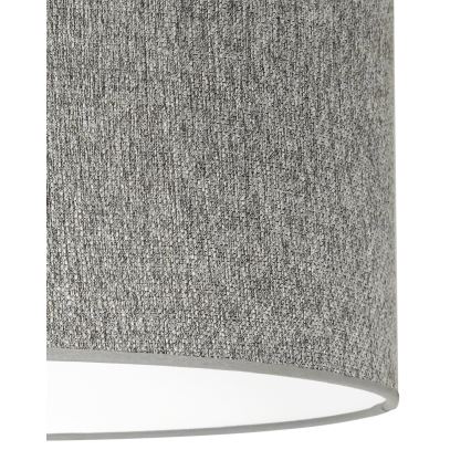 Duolla - Lampadario a sospensione con filo ROLLER ECO RECYCLING 1xE27/15W/230V diametro 45 cm grigio