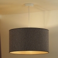 Duolla - Lampadario a sospensione con filo ROLLER ECO RECYCLING 1xE27/15W/230V diametro 45 cm marrone
