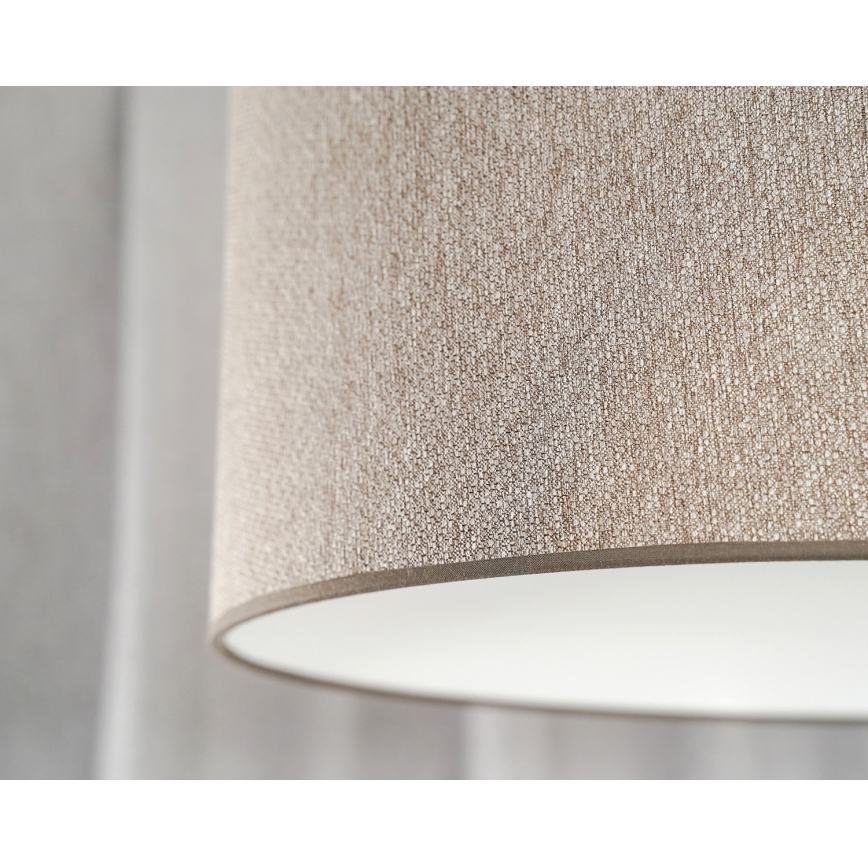Duolla - Lampadario a sospensione con filo ROLLER ECO RECYCLING 1xE27/15W/230V diametro 45 cm marrone