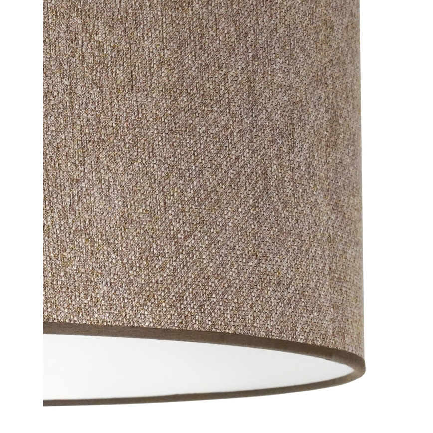 Duolla - Lampadario a sospensione con filo ROLLER ECO RECYCLING 1xE27/15W/230V diametro 45 cm marrone
