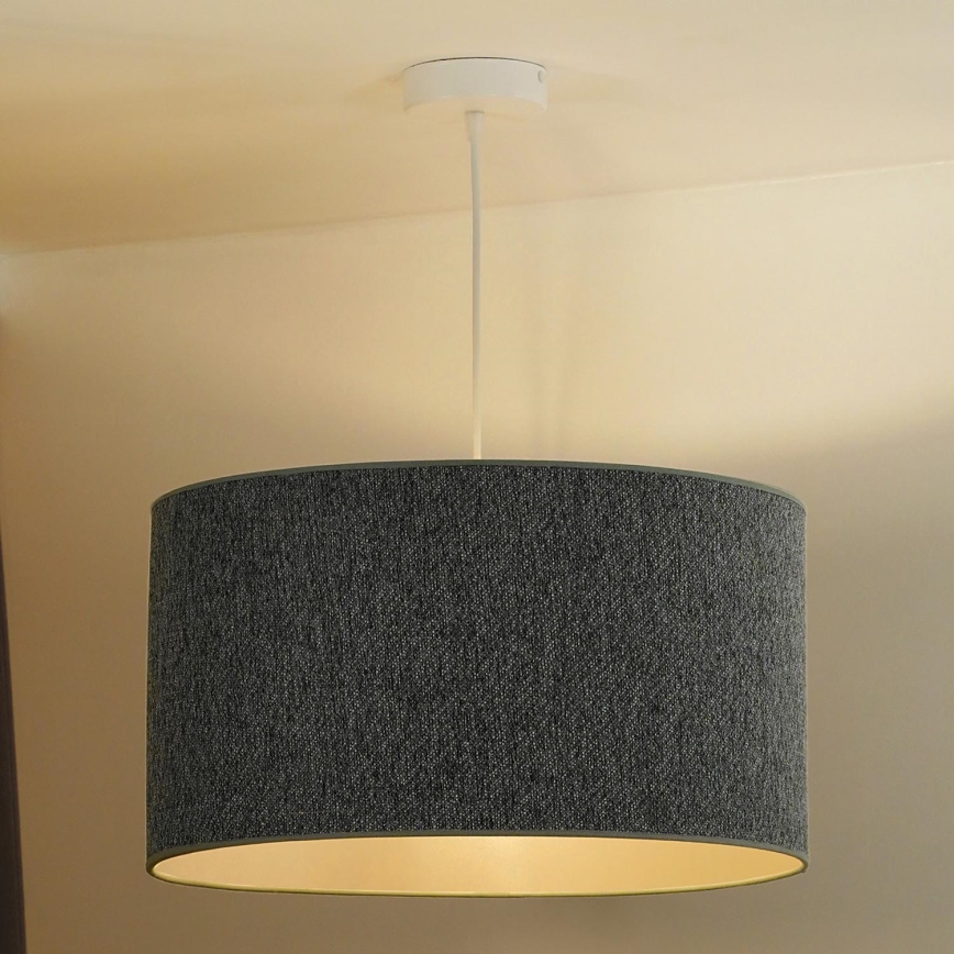 Duolla - Lampadario a sospensione con filo ROLLER ECO RECYCLING 1xE27/15W/230V diametro 45 cm verde
