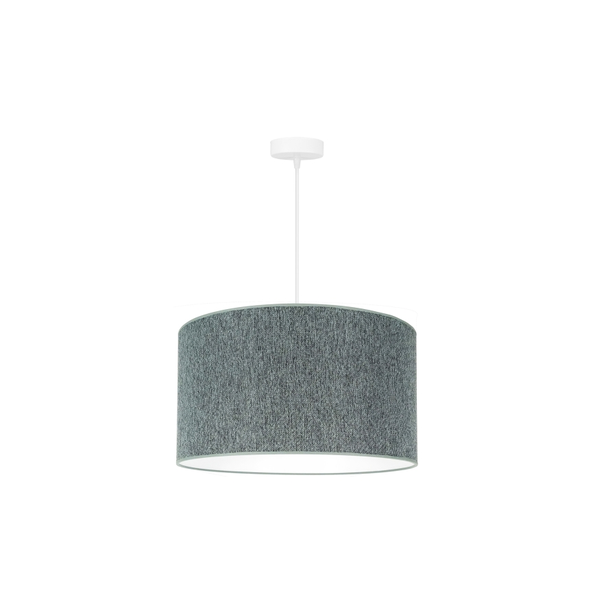 Duolla - Lampadario a sospensione con filo ROLLER ECO RECYCLING 1xE27/15W/230V diametro 45 cm verde