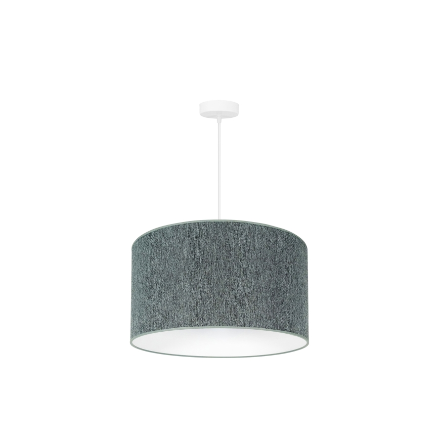 Duolla - Lampadario a sospensione con filo ROLLER ECO RECYCLING 1xE27/15W/230V diametro 45 cm verde